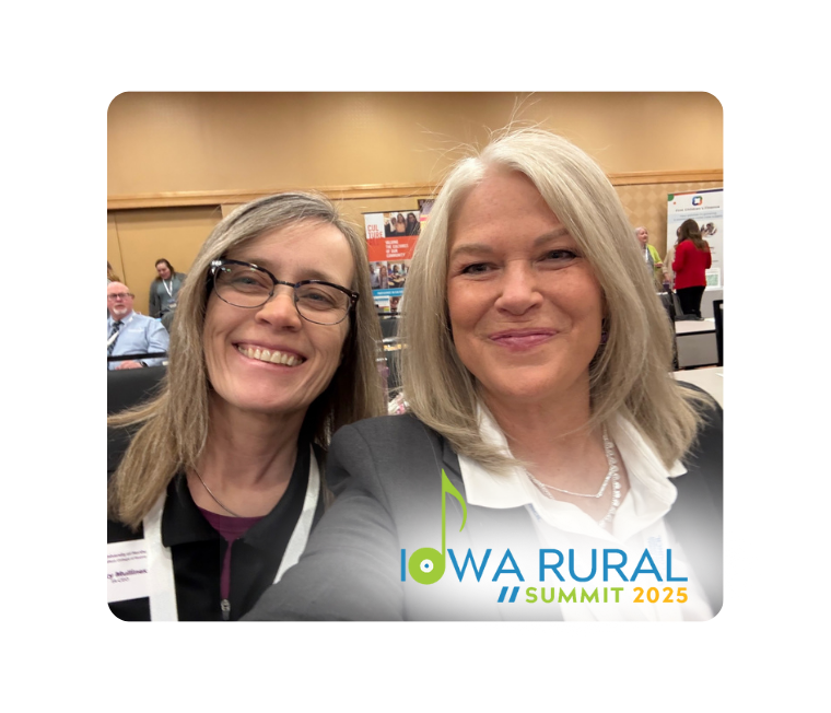 Stacy Mullinex and Judy Butler at the Iowa Rural Summit