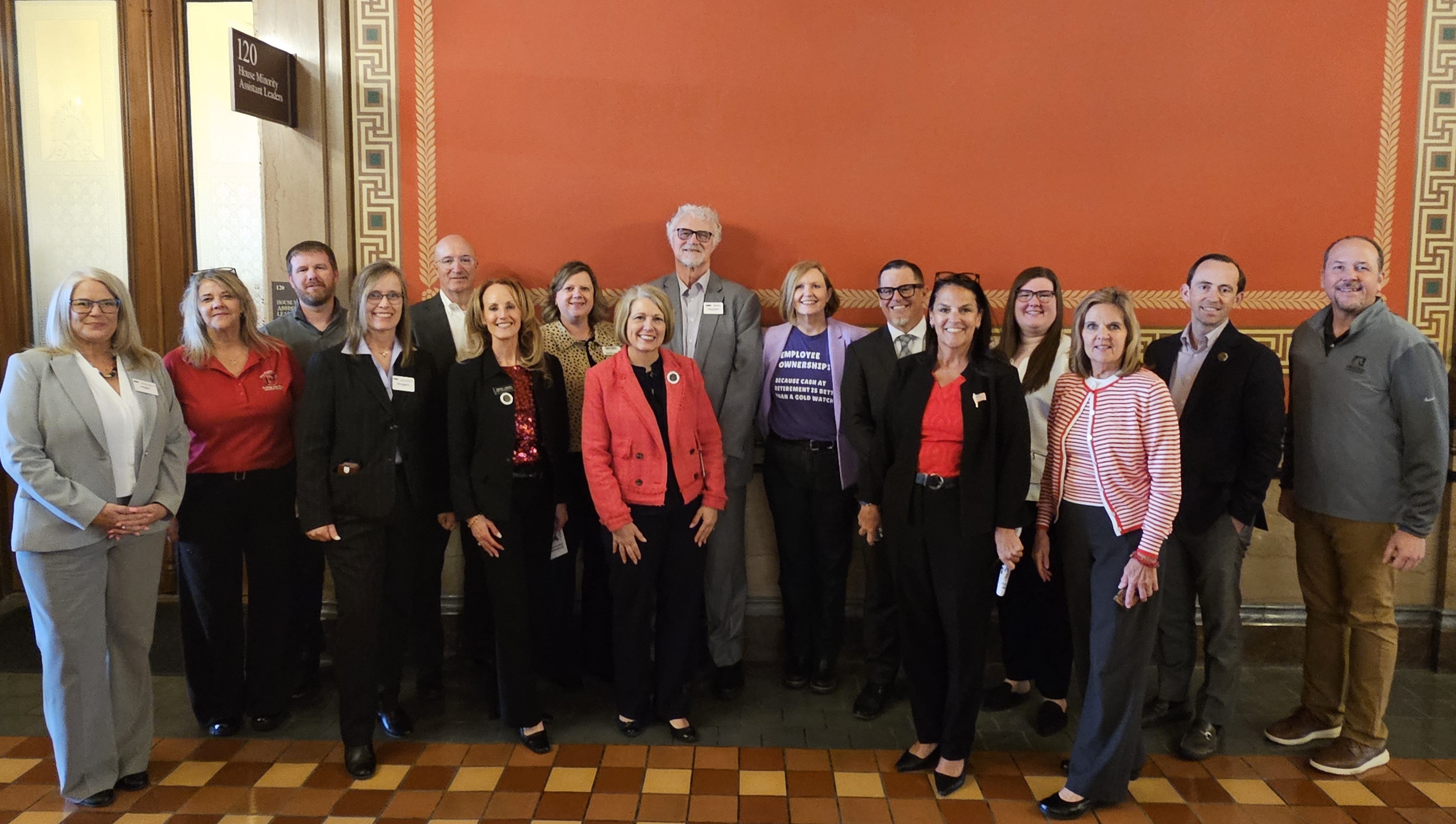 Iowa Legislators with group of employee owners