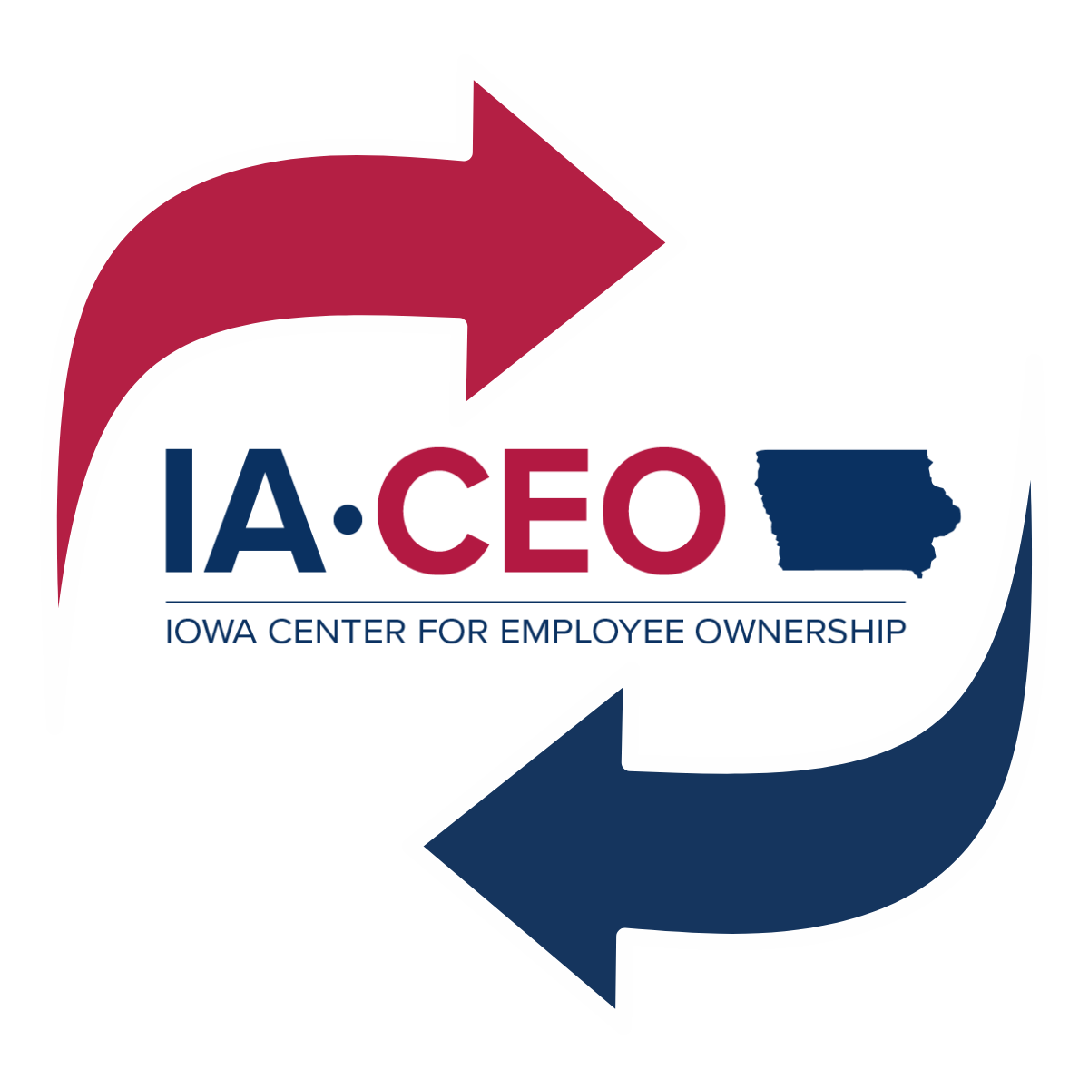 IA-CEO logo with arrows