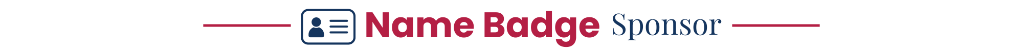 name badge sponsor