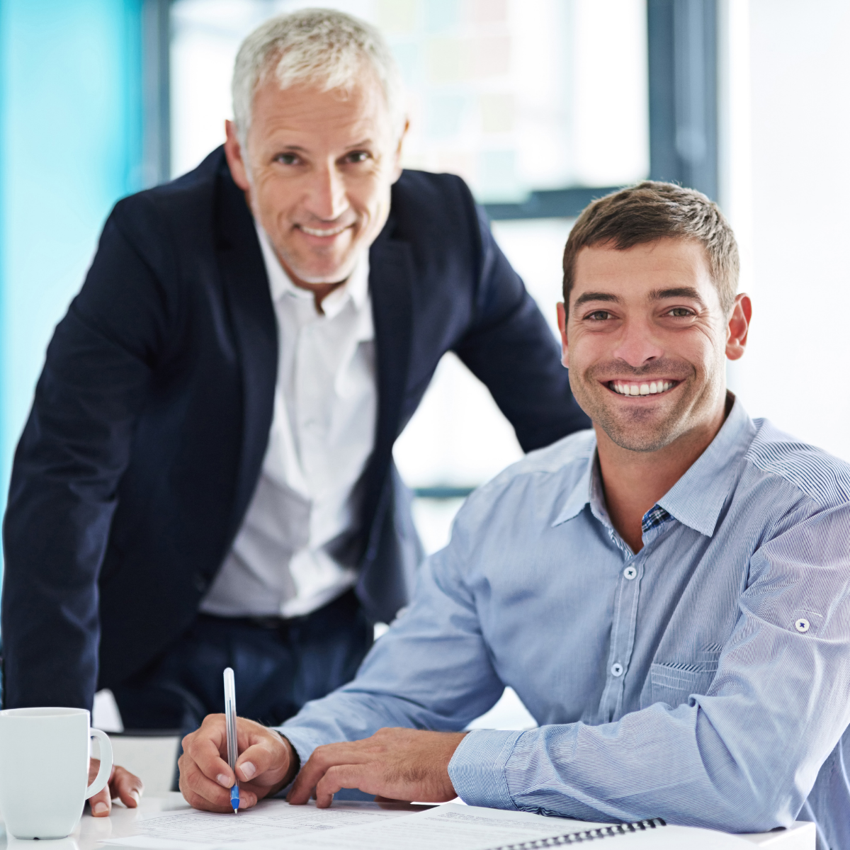 male mentor and mentee