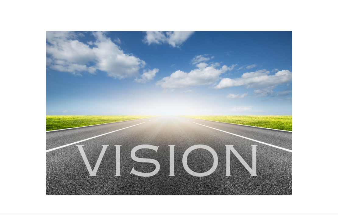 paved road with vision